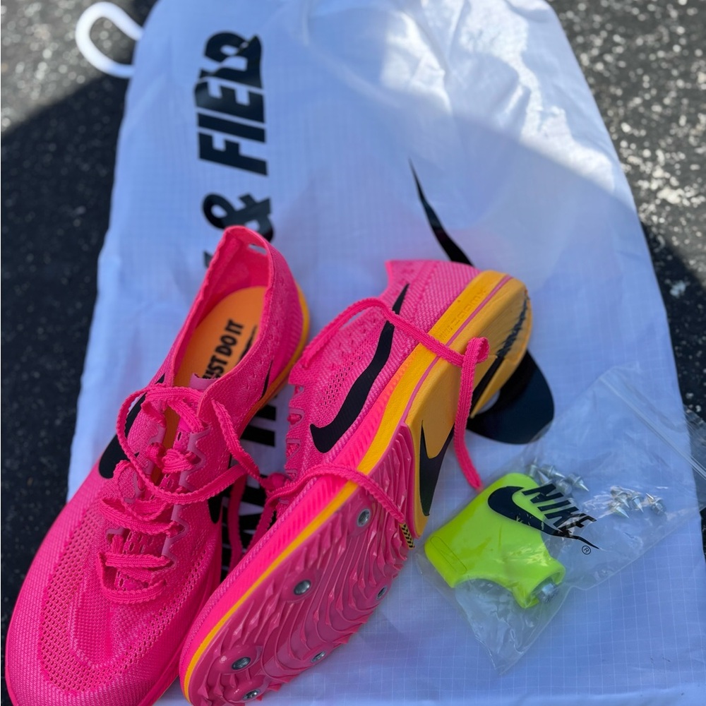 Nike Women's Vibrant Pink and Yellow Athletic Shoes